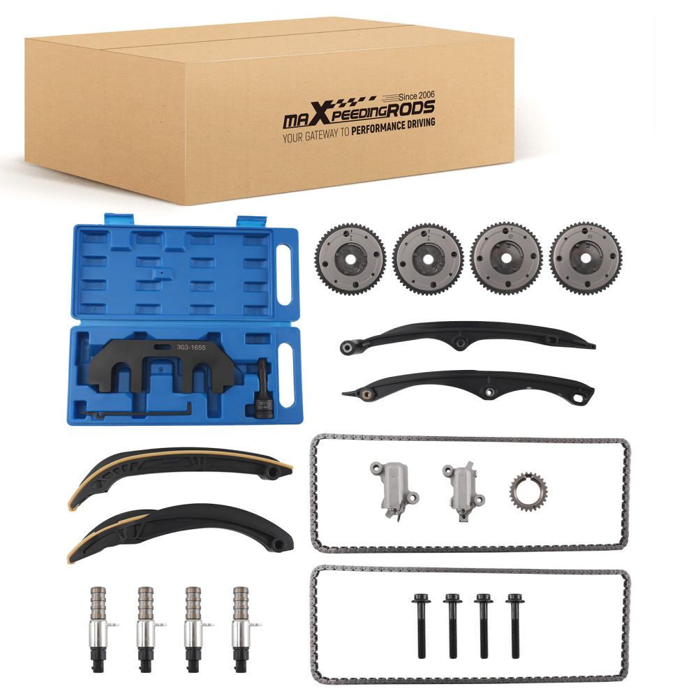 Timing Chain Kit Cam Phaser VVT Tool compatible for Ford Expedition F-150 Lobo Raptor 3.5L