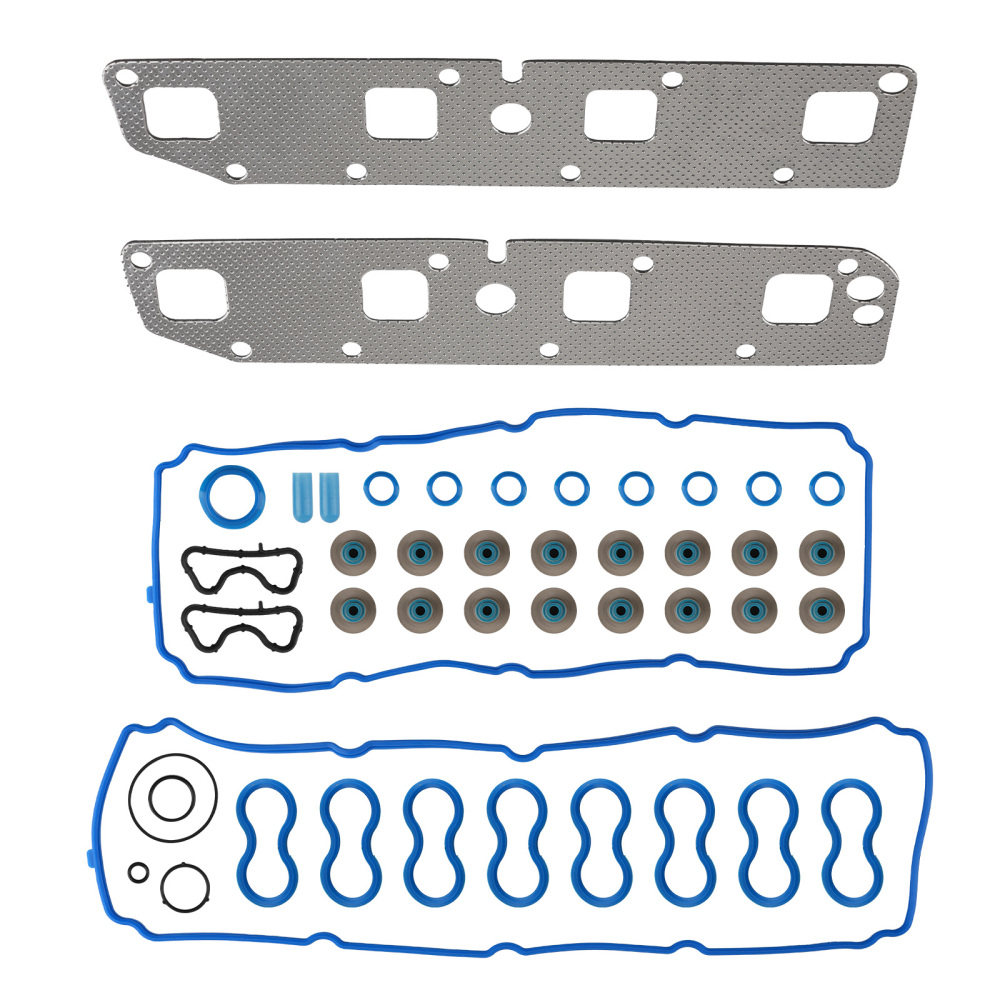 Engine Rebuild Kit: Pistons+Timing Chain+Head Gasket compatible for Dodge Durango 5.7L V8
