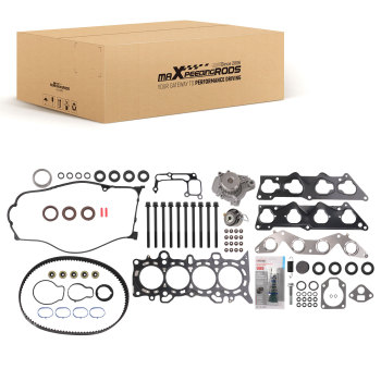 Head Gasket Set MLS Timing Belt Kit Water Pump For 01-05 compatible for Honda Civic 1.7L D17A1