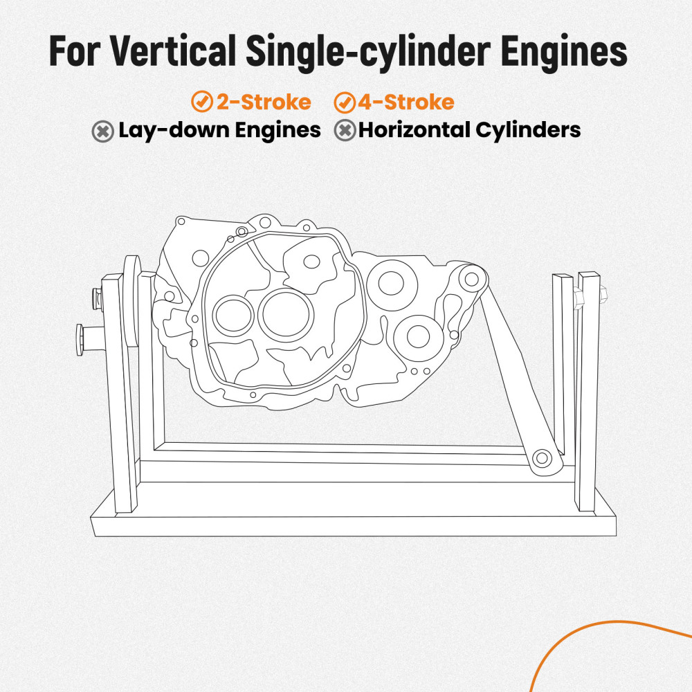 Motorcycle Engine Stand 24 Stroke Single Cylinder Engines compatible for Honda CRF/XR