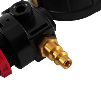 Engine Cylinder Dual Gauge Leakdown Tester Kit With Rubber Hose Metal Adapters