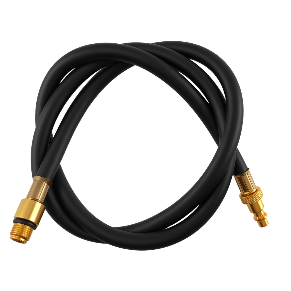 Engine Cylinder Dual Gauge Leakdown Tester Kit With Rubber Hose Metal Adapters