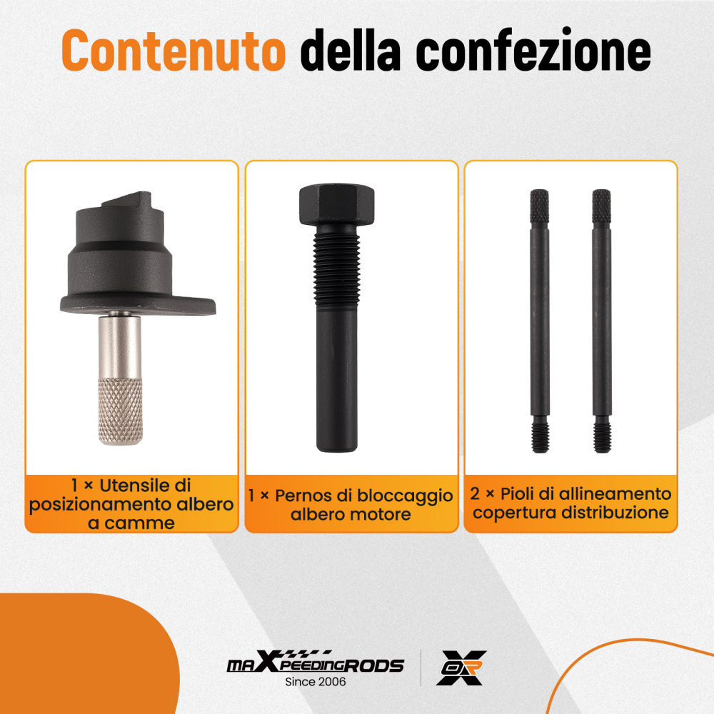 Attrezzo Allineamento Albero compatibile per VW Caddy Polo 1.2 TSI T10414 T10341
