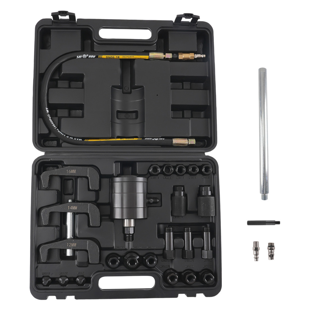 Estrattore for Iniettori Diesel 19 Adattatori Kit Completo Pneumatico