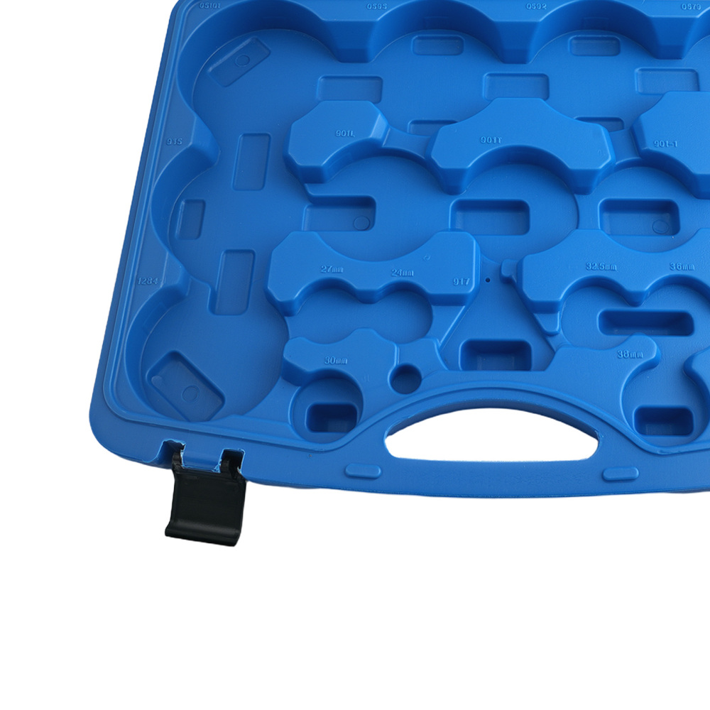 19PCS Oil Filter Cap Wrench Universal 24-100.5mm Red Tool Set