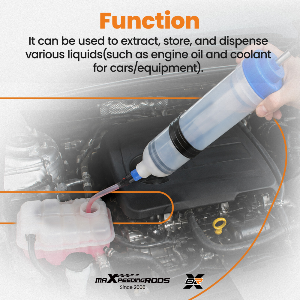 1.5L/500ml/200ml Oil Fluid Extractor Fluid Syringe Pump Suction Transfer Filling