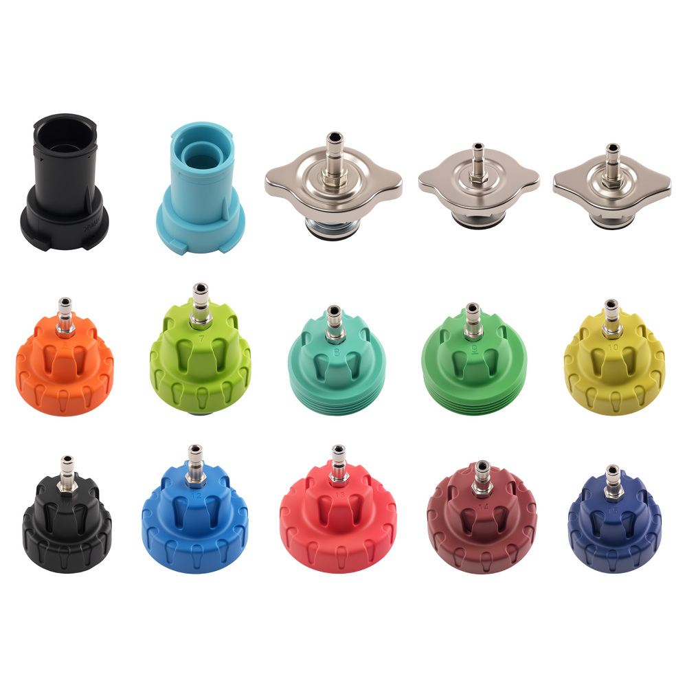 18pc Cooling System Test Radiator Pressure Tester Kit Purge Refill Vacuum Kit