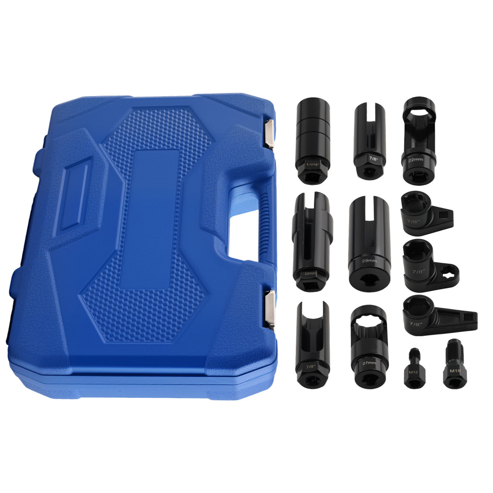 1/2 3/8 Drive Oxygen Sensor Socket 22mm 27mm 29mm 7/8 1 1-1/16 Set