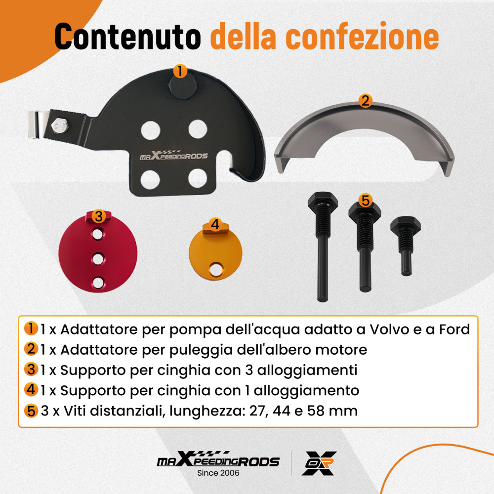 Attrezzi Cinghia compatibile per Chrysler Voyager Adattatore Puleggia Professionale