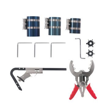 11* Engine Piston Ring Service Kit Compressor Pliers Groove Cleaner Tool