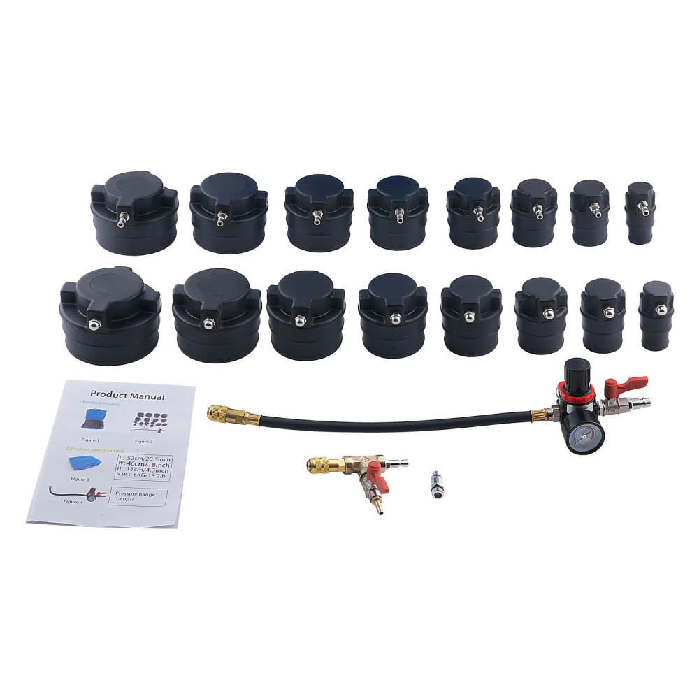 Turbo Boost compatible for Checker Kit 16 Adapters Pressure Gauge Regulator for Cars HGV