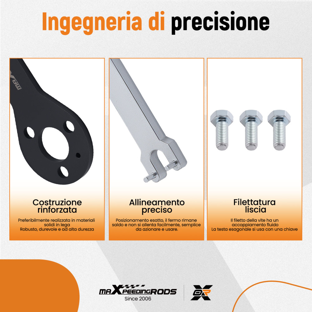 Attrezzi Albero Camme compatibile per Fiat Panda 500 Punto Grande Punto 1.1 1.2 1.4 8V