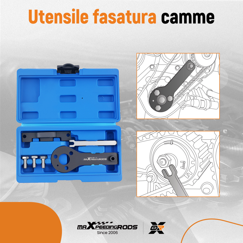 Attrezzi Albero Camme compatibile per Fiat Panda 500 Punto Grande Punto 1.1 1.2 1.4 8V