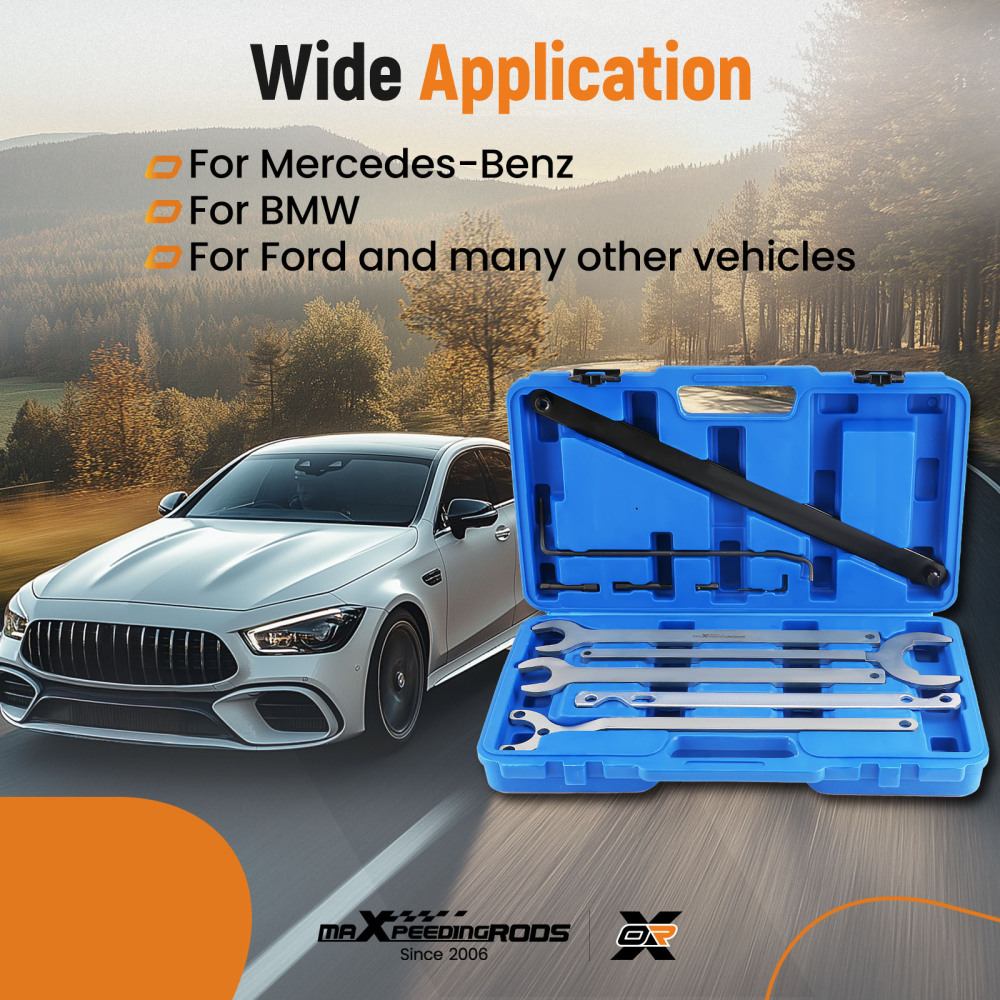 Cooling Fan Clutch Tool compatible for BMW Mercedes-Benz Ford Water Pump Wrench Set