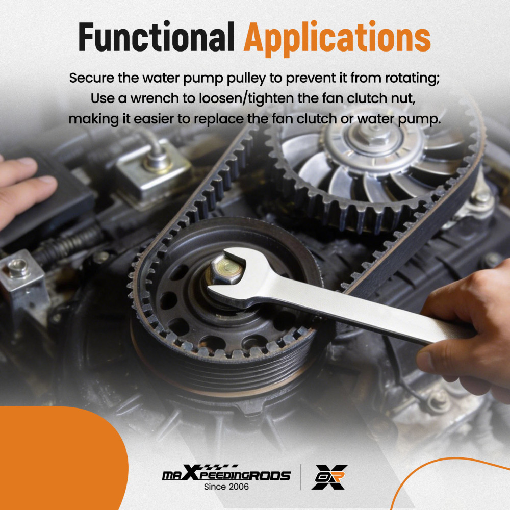 Cooling Fan Clutch Tool compatible for BMW Mercedes-Benz Ford Water Pump Wrench Set