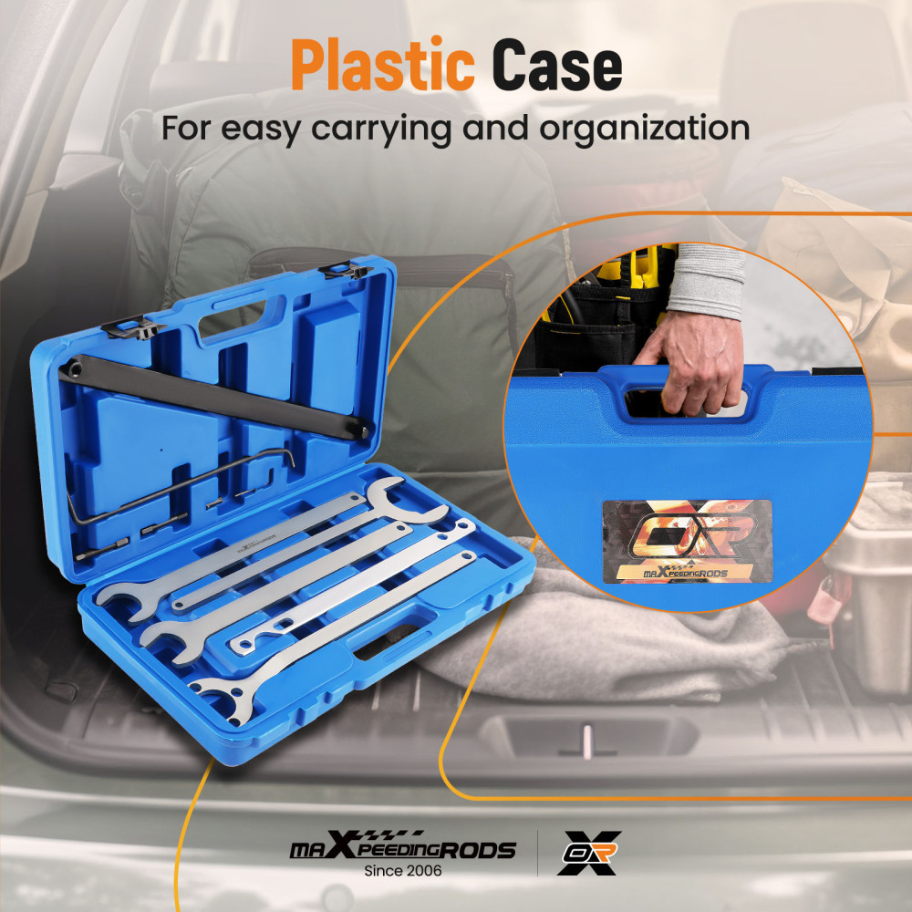 Cooling Fan Clutch Tool compatible for BMW Mercedes-Benz Ford Water Pump Wrench Set