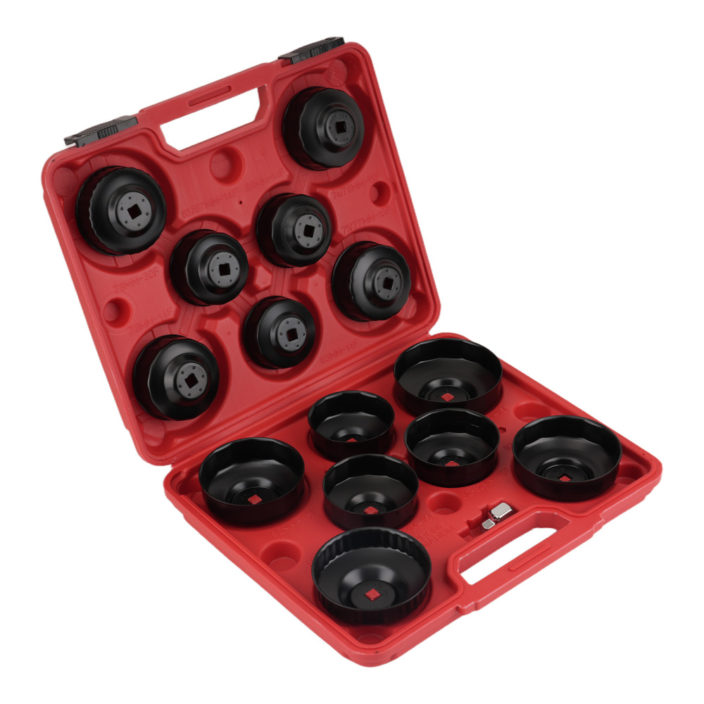 16pc Engine Oil Filter Socket Set compatible for Honda Mitsubishi Isuzu 65-100mm