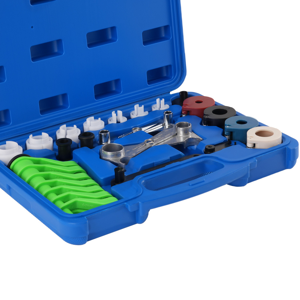 25PCS Quick Disconnect Removal Tool Set Fuel Line compatible for AC Hose Kit Aluminum