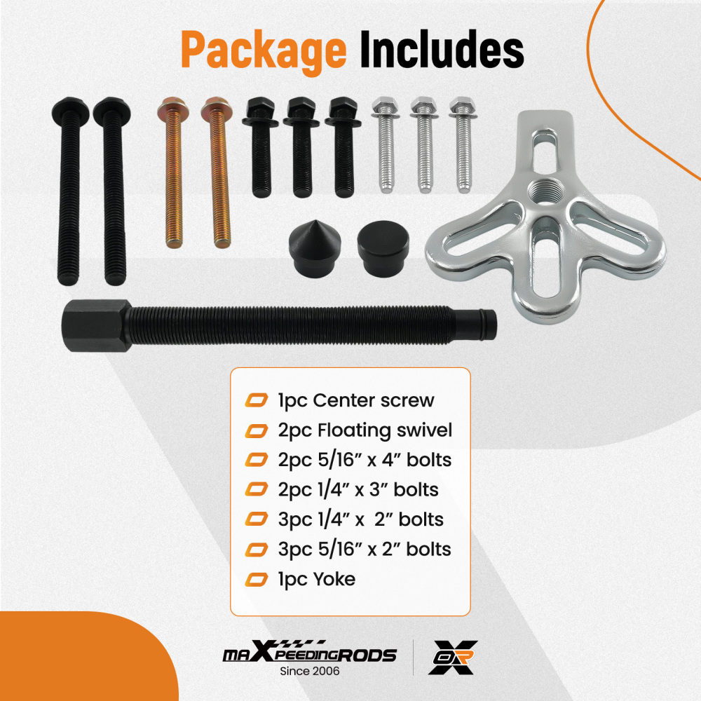 13pc Harmonic Balancer Puller Tool for Engine Crank Shaft Gear Pulleys