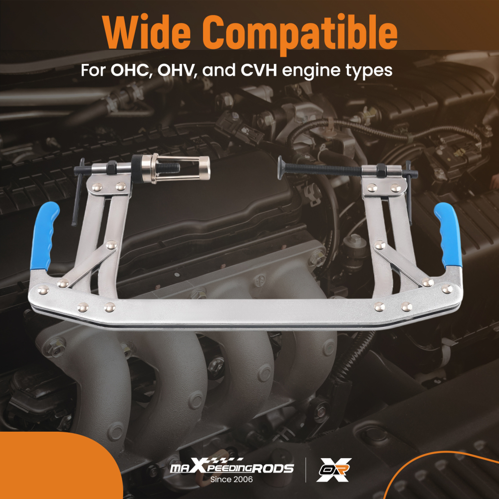 Carbon Steel Engine Valve Spring Compressor for OHC OHV 55-175mm Set