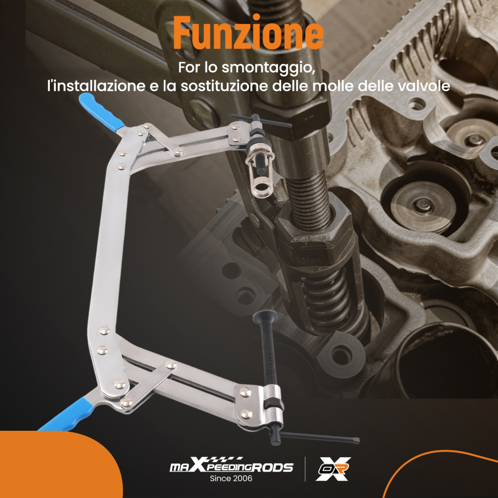 Compressore for Molle Valvole Motore Benzina Diesel Ganascia Reversibile