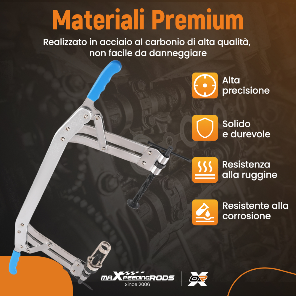 Compressore for Molle Valvole Motore Benzina Diesel Ganascia Reversibile
