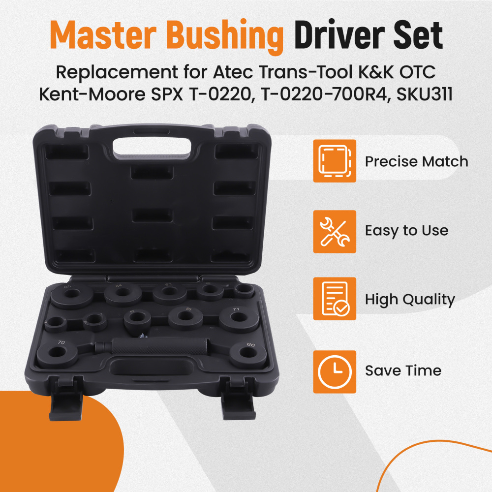 T-0220-700R4 Transmission Bushing Driver Kit compatible for GM 700-R4 4L60 4l60E 4L65E 13pc
