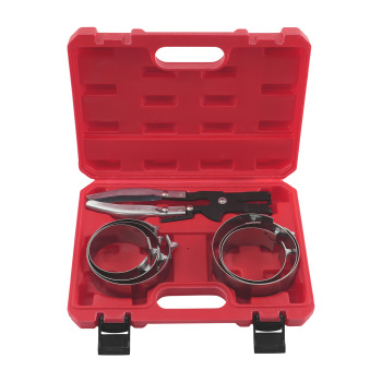 7-Piece Piston Ring Compressor 73-111mm for Car Engine Service Ratchet Set