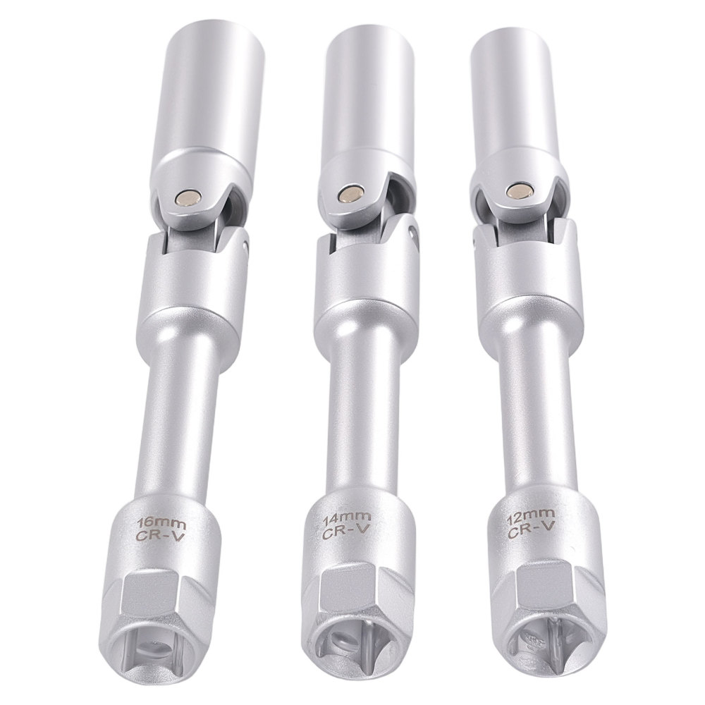 6PCS 180° Socket Set 8-16mm compatible for Mercedes-Benz BMW Fiat Ford 3/8 Drive 6pc