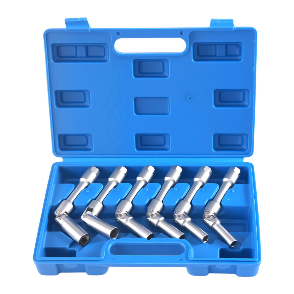 6PCS 180° Socket Set 8-16mm compatible for Mercedes-Benz BMW Fiat Ford 3/8 Drive 6pc