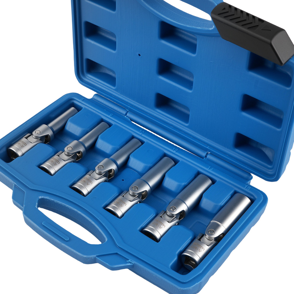 Professional Pro Plus Glow Plug Socket Set for Engine 8mm-16mm Drive with compatible for Case