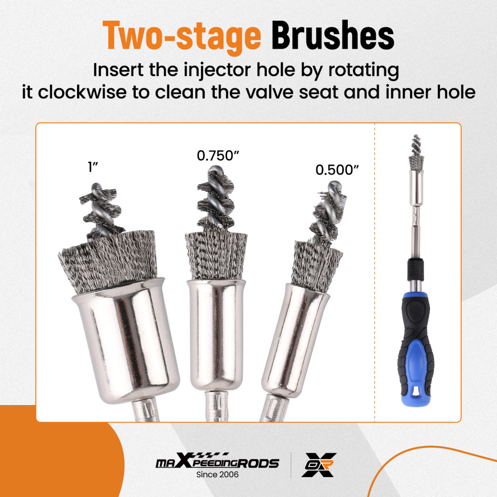 Stainless Steel Diesel Engine Cleaning Kit Professional Injector Tool Set