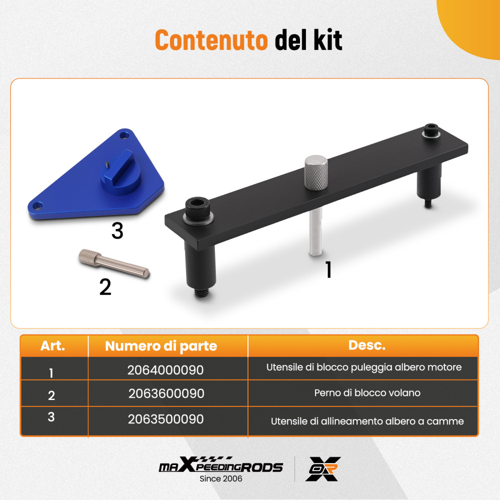 Attrezzo Albero Camme compatibile per Fiat/Jeep 1.0L 1.3L Benzina 2064000090