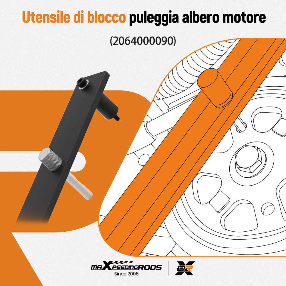 Attrezzo Albero Camme compatibile per Fiat/Jeep 1.0L 1.3L Benzina 2064000090