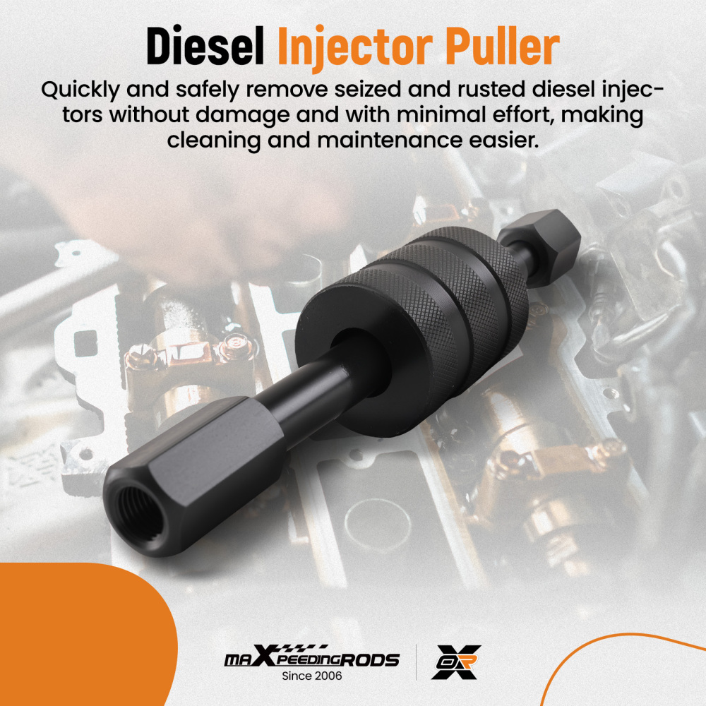 Diesel Injector Puller Set 3 Adapters M8 M12 M14   Universal Engine Removal Tool