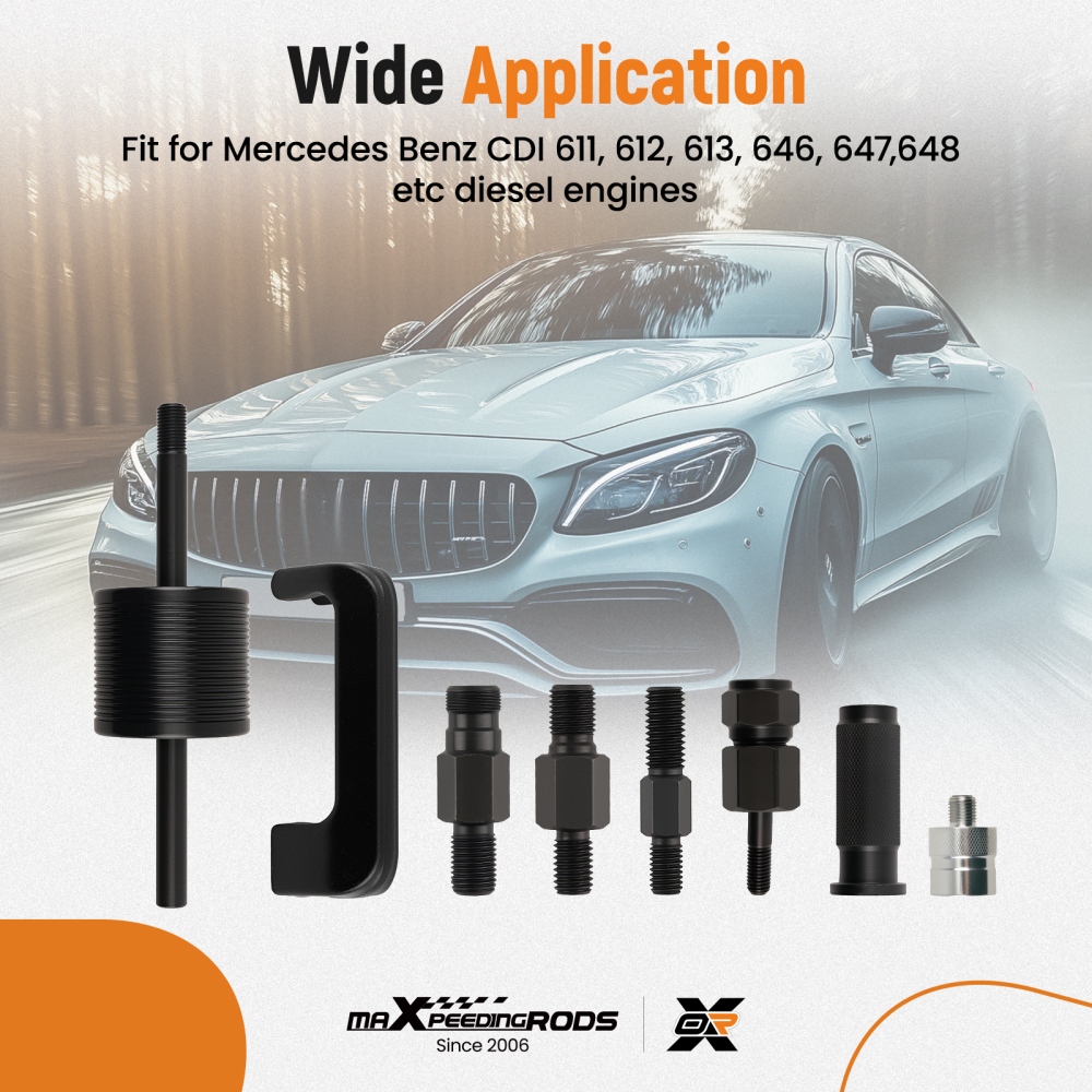 8PC Injector Removal Tool Set compatible for Mercedes Benz CDI 611 612 613 646 647 648