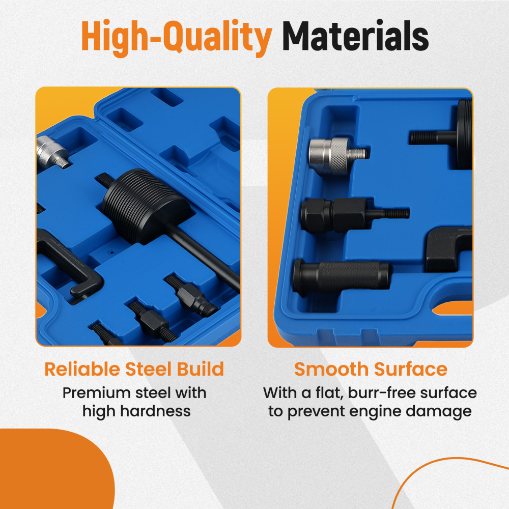 8PC Injector Removal Tool Set compatible for Mercedes Benz CDI 611 612 613 646 647 648