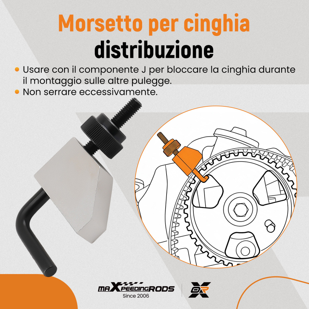 Kit Utensili Catena Distribuzione compatibile per Citroën Berlingo 2.0 1999-2007