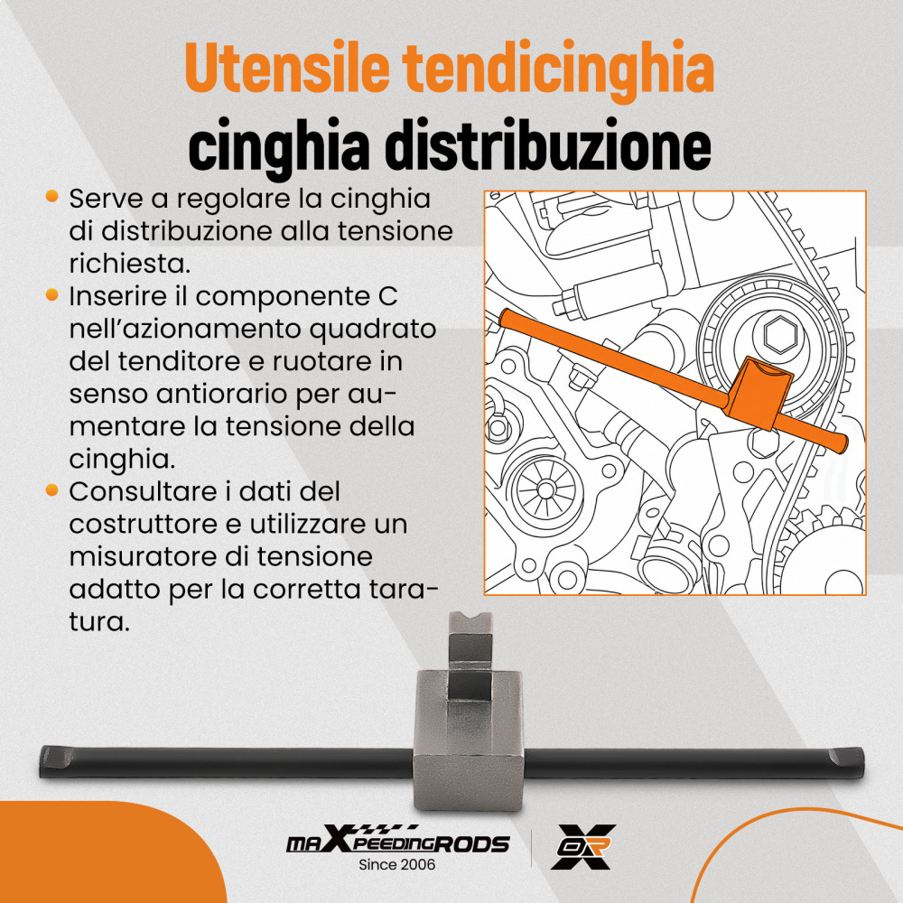 Kit Utensili Catena Distribuzione compatibile per Citroën Berlingo 2.0 1999-2007