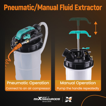 2.5 Gallon Fluid Extractor Pump Manual Pneumatic Oil Transfer Tool with 5ft Hose