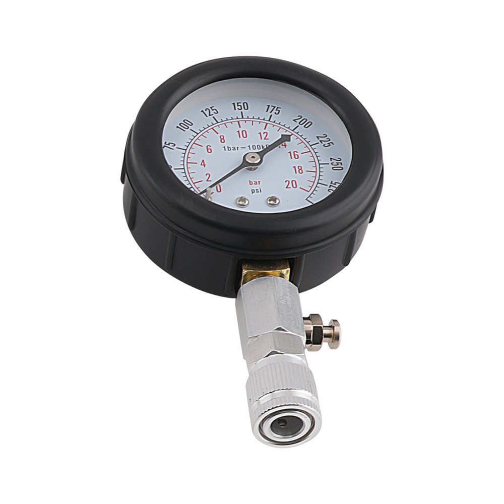 Compression Gauge Kit for Diesel Petrol Engines 0-300 PSI 0-20 Bar Testing