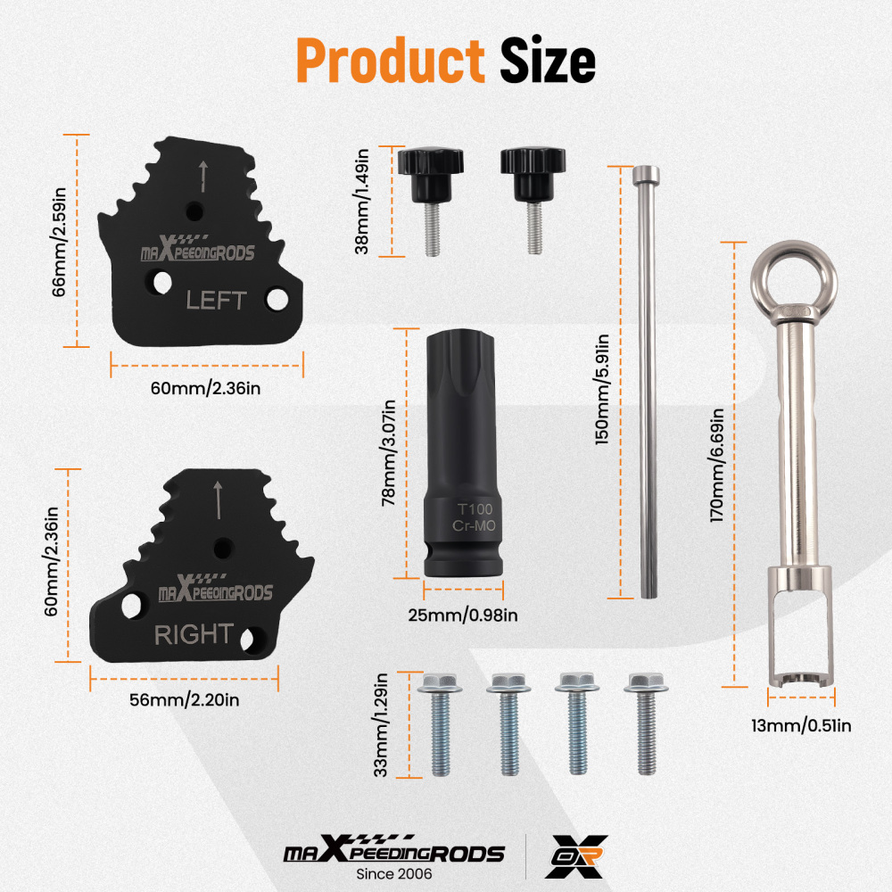 Camshaft Gear Retainer compatible for Mercedes M133 M270 M271 M274 M276 M278 Steel Kit