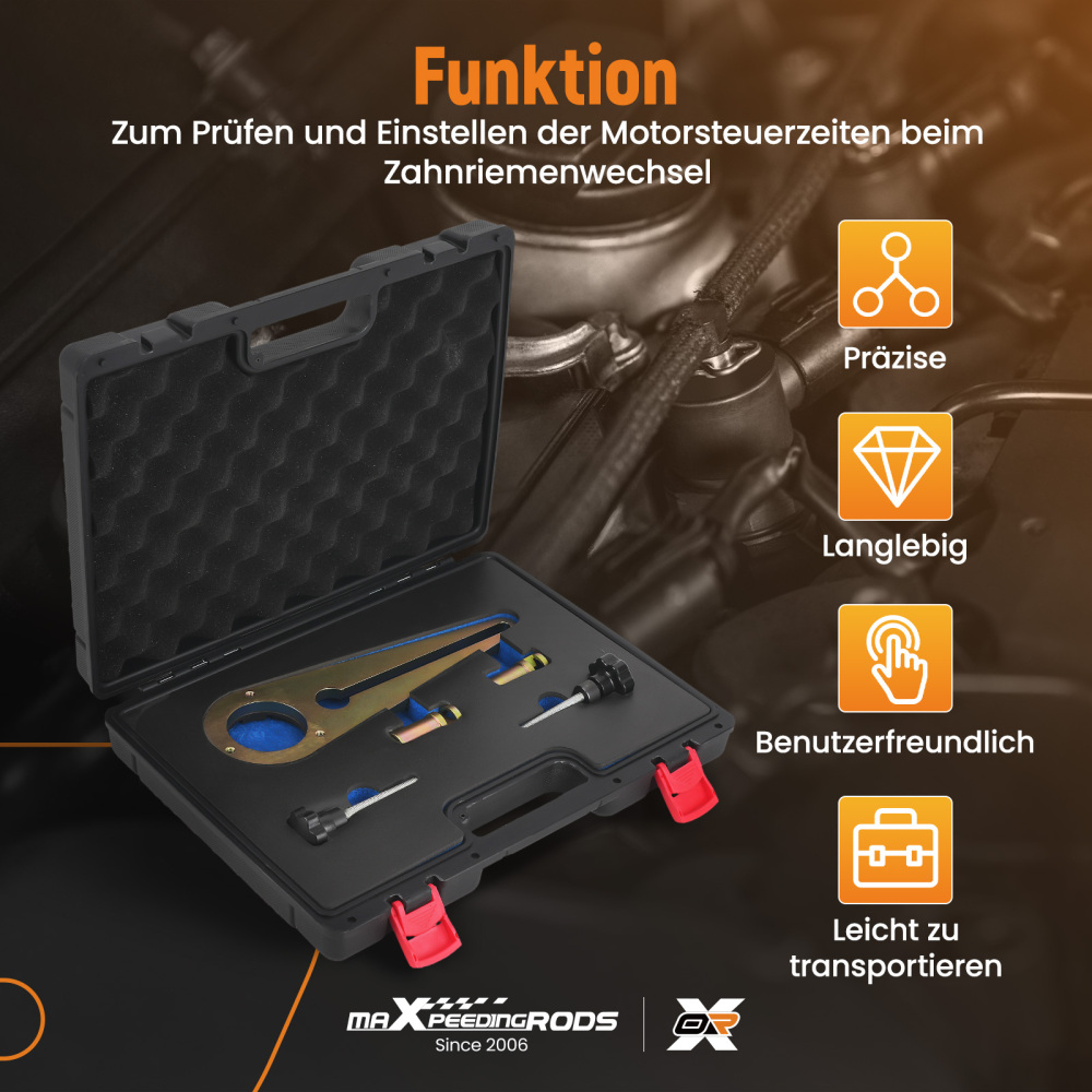 Crankshaft Belt Disc Timing Tool compatible for BMW N47 N57 Engine 117220 Carbon Steel