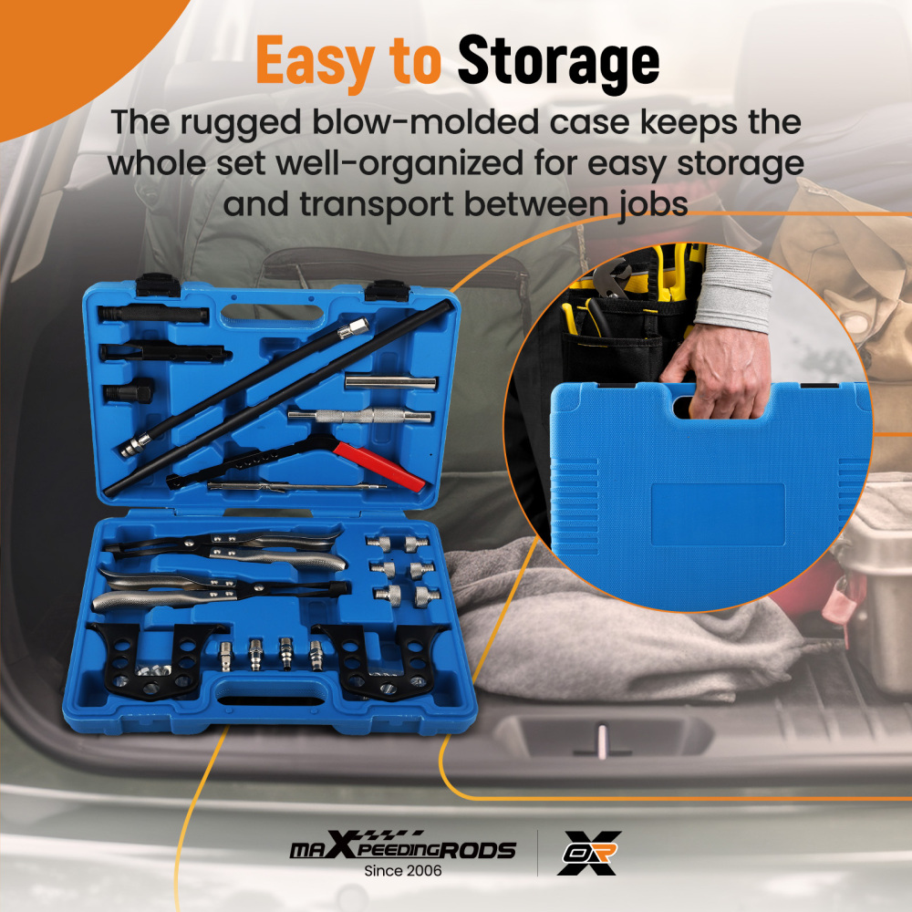 Cylinder Head Service Tool Kit For Valve Springs Guides Bushes Stem Seal remover