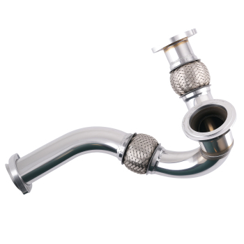 Exhaust Turbo Up Pipe Assembly compatible for Ford Powerstroke 6.0L 2003-07 Stainless Steel