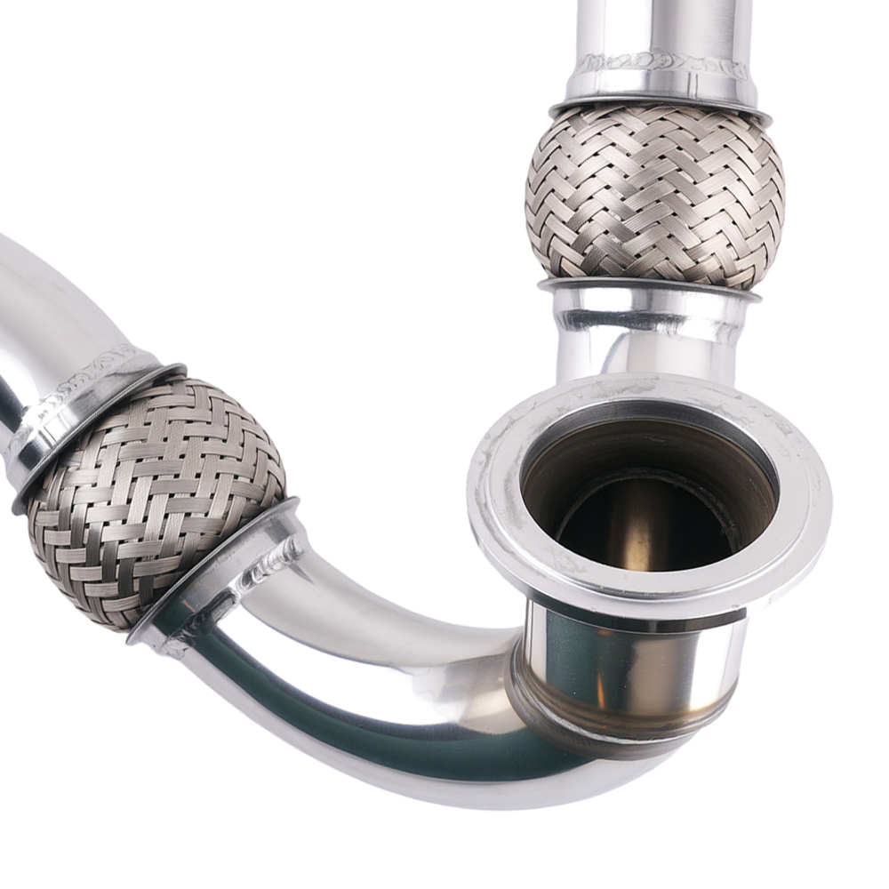 Exhaust Turbo Up Pipe Assembly compatible for Ford Powerstroke 6.0L 2003-07 Stainless Steel