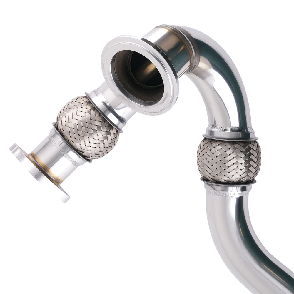 Exhaust Turbo Up Pipe Assembly compatible for Ford Powerstroke 6.0L 2003-07 Stainless Steel