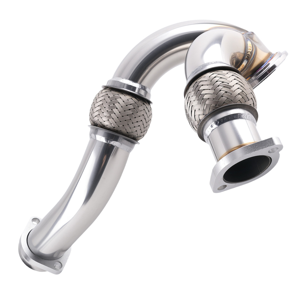 Exhaust Turbo Up Pipe Assembly compatible for Ford Powerstroke 6.0L 2003-07 Stainless Steel