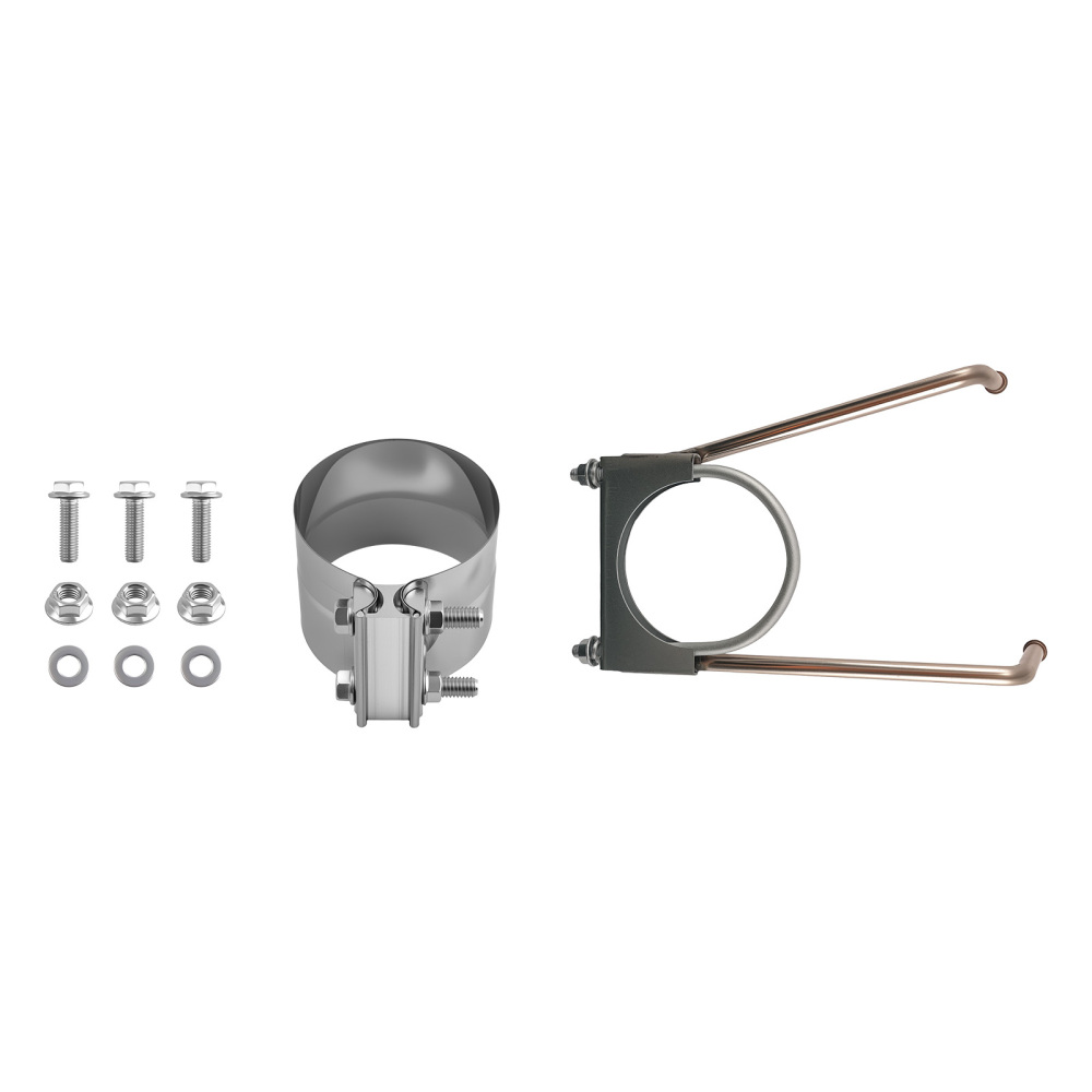 4Muffler Pipe Kit compatible for Dodge Ram 2500 3500 6.7L compatible for Cummins 2013-2017