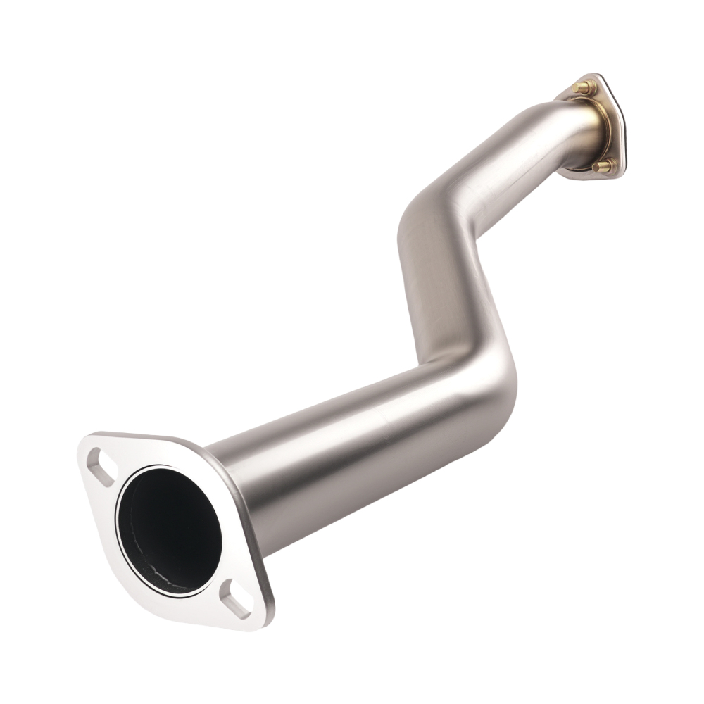 4 Rolled Muffler Tip Catback Exhaust System compatible for Honda Civic EX EM2 ES2 2001-05